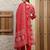 women bandhani embroidered regular thread work  cotton kurta with trousers & with dupatta