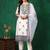 embroidered thread work chanderi cotton straight kurta & trousers & dupatta