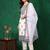 embroidered thread work chanderi cotton straight kurta & trousers & dupatta