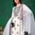 embroidered thread work chanderi cotton straight kurta & trousers & dupatta