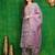 women ethnic motifs embroidered regular kantha work kurta with palazzos & with dupatta