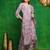 women ethnic motifs embroidered regular kantha work kurta with palazzos & with dupatta