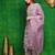 women ethnic motifs embroidered regular kantha work kurta with palazzos & with dupatta