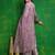 women ethnic motifs embroidered regular kantha work kurta with palazzos & with dupatta