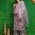 women ethnic motifs embroidered regular kantha work kurta with palazzos & with dupatta