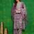 women ethnic motifs embroidered regular kantha work kurta with palazzos & with dupatta