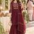 women ethnic motifs embroidered empire thread work kurta with sharara & with dupatta