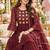 women ethnic motifs embroidered empire thread work kurta with sharara & with dupatta