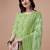 women ethnic motifs printed kurta with trousers & with dupatta