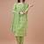 women ethnic motifs printed kurta with trousers & with dupatta