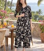 women floral printed kurta with palazzo