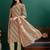 women leheriya printed kurta with trousers & with dupatta