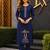 women ethnic motifs embroidered regular thread work kurta with trousers