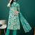 women floral printed regular  cotton kurta with trousers & with dupatta