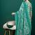 women floral printed regular  cotton kurta with trousers & with dupatta