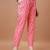 floral printed thread workkurta with trousers & dupatta