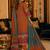 women ethnic motifs printed regular  cotton kurta with trousers & with dupatta