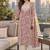 women floral printed regular  cotton kurta with trousers & with dupatta