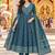 women ethnic motifs printed angrakha  cotton kurta & trousers & dupatta