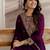 women ethnic motifs embroidered regular  silk kurta with trousers & with dupatta