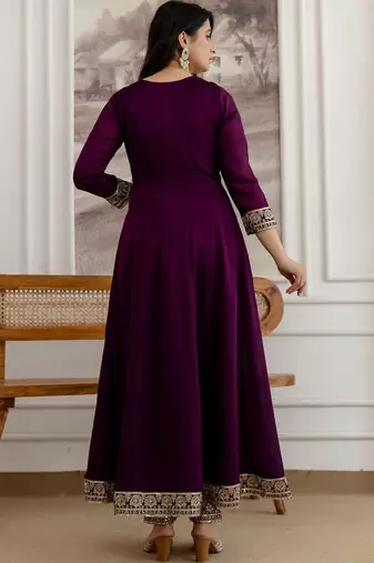 women ethnic motifs embroidered regular  silk kurta with trousers & with dupatta