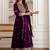 women ethnic motifs embroidered regular  silk kurta with trousers & with dupatta