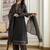 women ethnic motifs printed regular sequinned  cotton kurta with trousers & with dupatta
