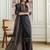 women ethnic motifs printed regular sequinned  cotton kurta with trousers & with dupatta