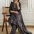 women ethnic motifs printed regular sequinned  cotton kurta with trousers & with dupatta