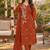 women floral embroidered regular thread work  cotton kurta with trousers & with dupatta