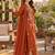 women floral embroidered regular thread work  cotton kurta with trousers & with dupatta