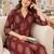 women ethnic motifs printed regular  cotton kurta with palazzos
