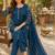 women ethnic motifs embroidered regular thread work  cotton kurta with trousers & with