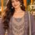 women ethnic motifs embroidered regular thread work kurta with palazzos & with dupatta