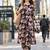women floral printed regular kurta with trousers