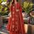 women floral embroidered thread work cotton kurta with palazzos & dupatta