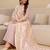 ethnic motifs printed thread work  silk kurta with trousers & dupatta