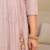ethnic motifs printed thread work  silk kurta with trousers & dupatta