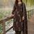 women ethnic motifs printed regular thread work  cotton kurta with trousers & with dupatta