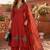 women ethnic motifs regular thread work  cotton kurta with palazzos & with dupatta