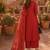 women ethnic motifs regular thread work  cotton kurta with palazzos & with dupatta