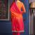 women ethnic motifs embroidered empire thread work kurta with trousers & with dupatta