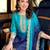 women ombre dyed regular thread work  silk kurta with trousers & with dupatta