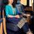 women ombre dyed regular thread work  silk kurta with trousers & with dupatta