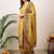 women ethnic motifs printed regular mirror work kurta with palazzos & with dupatta