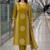 women printed regular  cotton kurta with trousers & with dupatta
