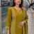 women printed regular  cotton kurta with trousers & with dupatta