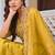 women ethnic motifs embroidered regular sequinned chanderi cotton kurta with trousers & with
