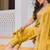 women ethnic motifs embroidered regular sequinned chanderi cotton kurta with trousers & with