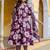women floral printed pleated  cotton kurta with trousers & with dupatta